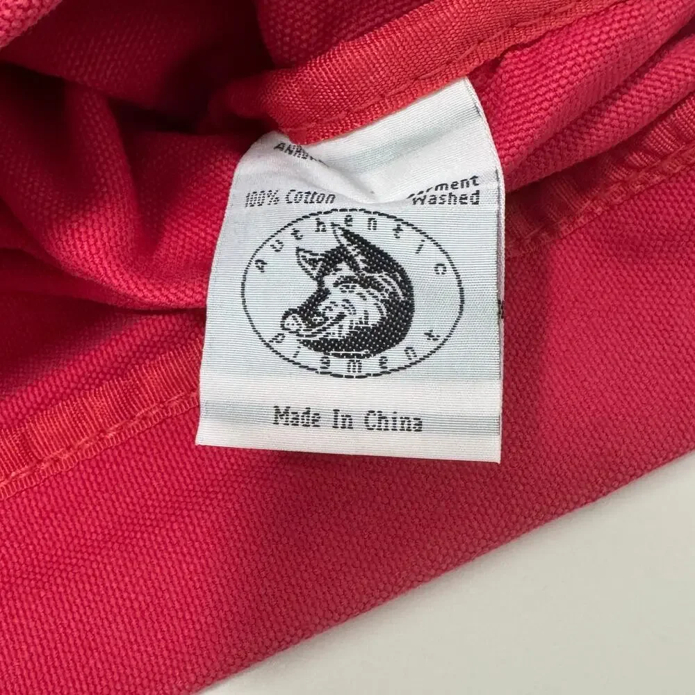 RED Authentic Pigment Canvas RTB Real Tough B itch Cinch Sack Biker Backpack